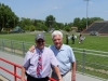 Current Social Studies teacher John Zielinski and former teacher Ted Bauer