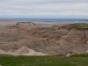 Overcast weather made for interesting skies at The Badlands
