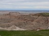Overcast weather made for interesting skies at The Badlands