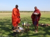 Guide Joseph and Spotter Kilmani at Offbeat Mara