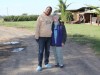 Guide Daniel and I at Nanyuki Airport