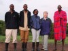 Laurena with Guide Joseph and staff