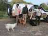 Eric, staff and pups