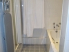Separate tub and shower area