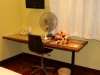 Desk area but not so comfortable chair
