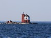 One last view of Round Island lighthouse