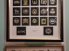 Lots of art and artifacts on the hallway walls. This one was on our floor.  It is a collection of the annual White House ornaments.