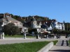 Nice houses and B&Bs across from the harbor