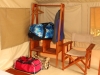 Hanging clothes area