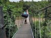 Walking across the footbridge to get to Offbeat Ndoto