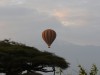 Morning hot air balloon by Mount Kilimanjaro