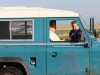 Elephant researcher Cynthia Moss at the airstrip